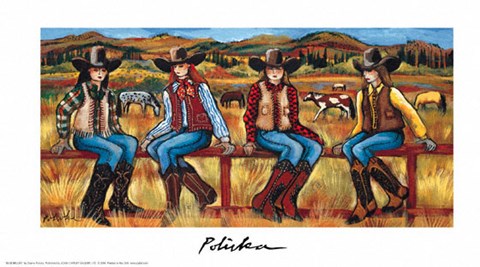 Framed Blue Belles Print