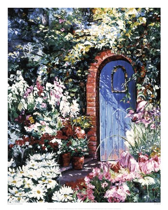 Framed Come Into My Garden Print