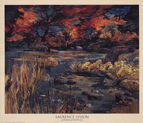 Framed Autumn Kaleidoscope Print
