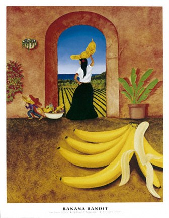 Framed Banana Bandit Print