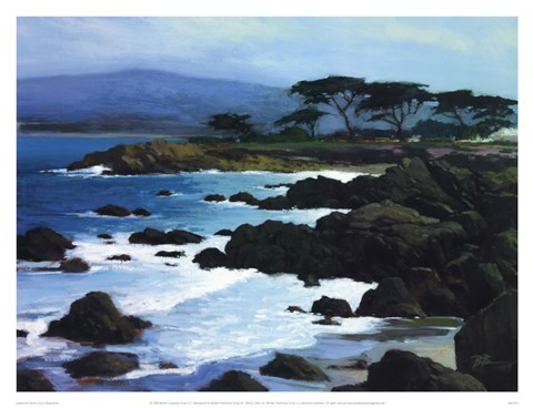 Framed Coastline At Pacific Grove Print