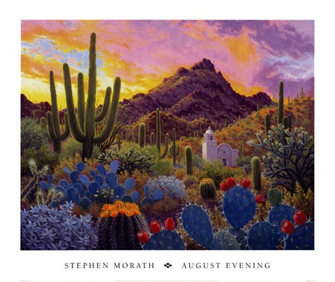 Framed August Evening Print