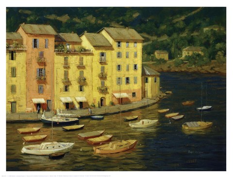 Framed Portofino, Italy Print