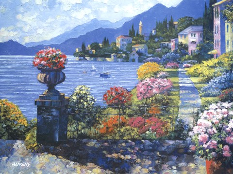 Framed Varenna Morning Print