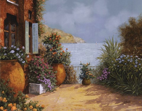 Framed Otri sulla Terrazza Print