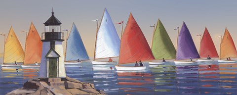 Framed After The Races Print