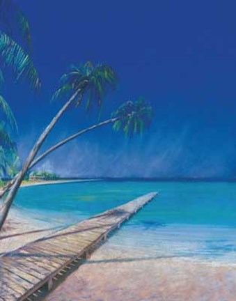 Framed Bahama Beach Print