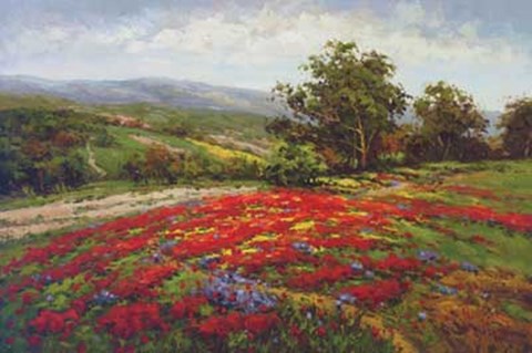 Framed Campo Di Fiore II Print