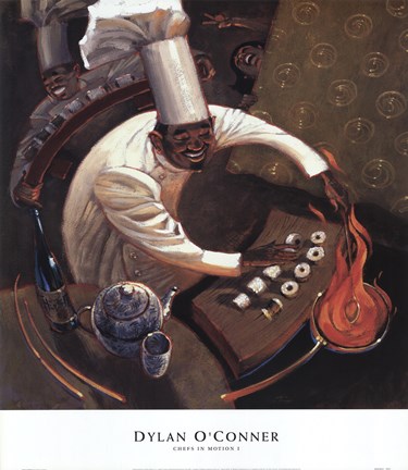 Framed Chefs in Motion I Print