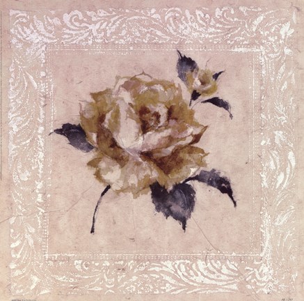 Framed Jardin Rose ll Print