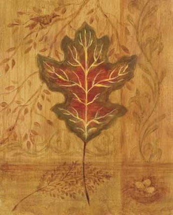 Framed Autumn Leaf IV Print