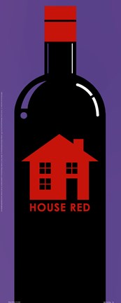 Framed House Red Print