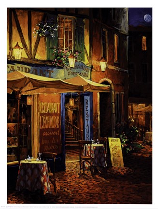 Framed Restaurant L'Echaude Print