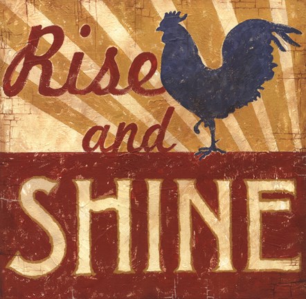 Framed Rise and Shine Print
