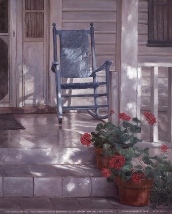 Framed Georgia's Rocking Chair Print