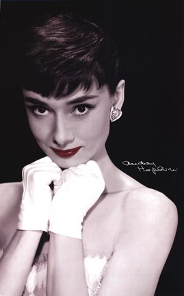 Framed Audrey Hepburn - Lips Print