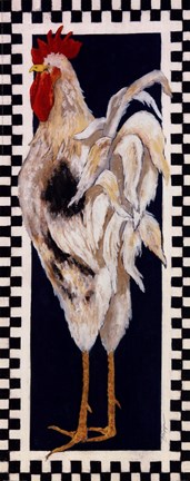 Framed Slim Chicken I Print