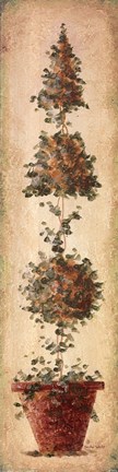 Framed Tall Topiary II Print