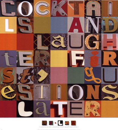 Framed Cocktails First Print