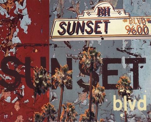 Framed Sunset Blvd Print