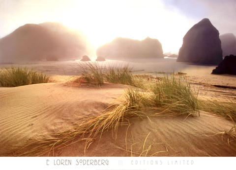 Framed Morning Fog Lifting Print