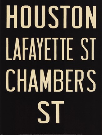 Framed Houston/Lafayette Print