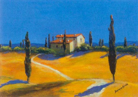 Framed Summer in Provence, 2 Print