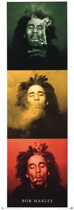 Framed Bob Marley  - 3 Pics Print