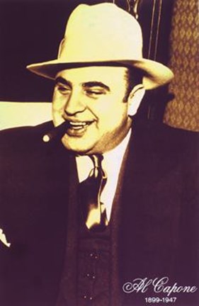 Framed AL Capone - Color Print