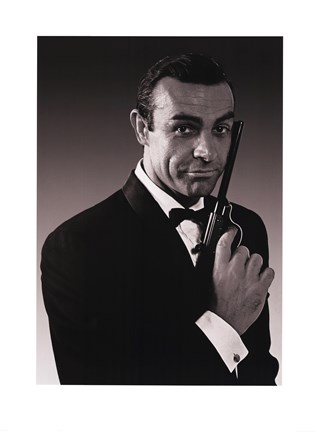 Framed James Bond - Connery - Tuxedo Print
