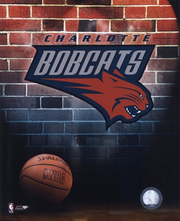 Framed Charlotte Bobcats 2006 NBA Logo Print