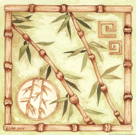 Framed Bamboo Breeze III Print