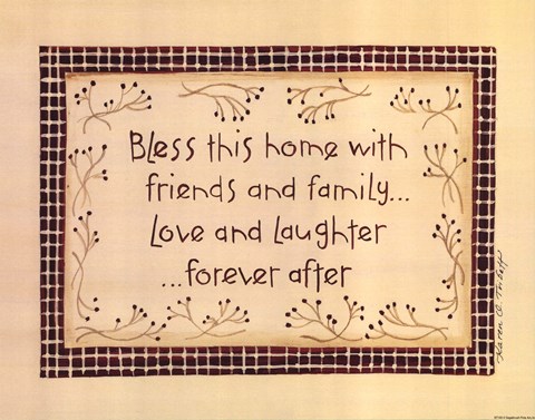 Framed Bless This Home Print