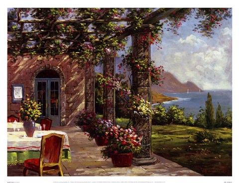 Framed Amalfi Coast I Print