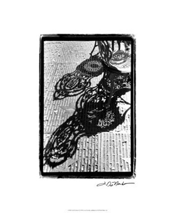 Framed Cafe Shadows I Print