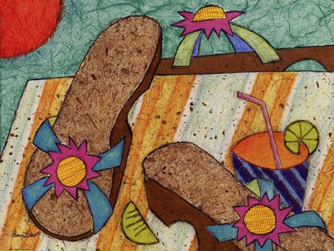 Framed Kickin' Back II Print