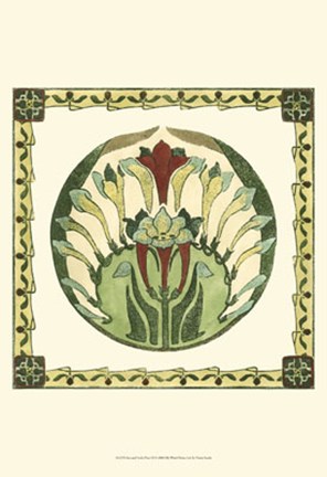 Framed Arts &amp; Crafts Plate III Print