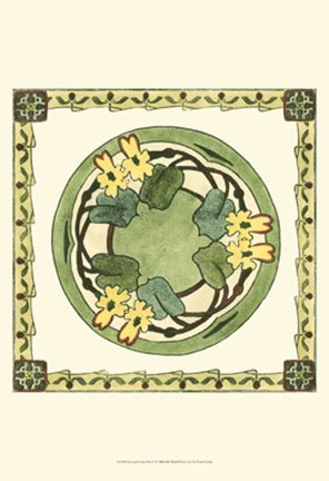 Framed Arts &amp; Crafts Plate V Print