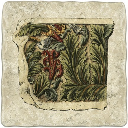 Framed Decorative Frieze I Print