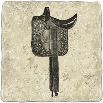 Framed Antique Saddle III Print