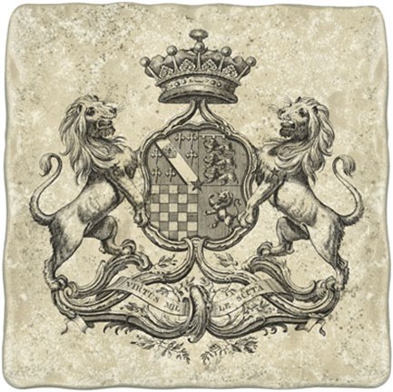 Framed Heraldry I Print