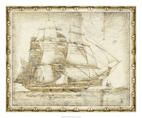 Framed Ghost Ship I Print