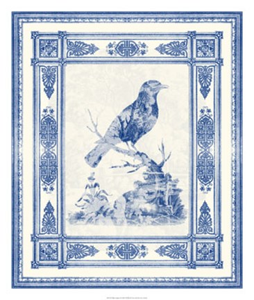 Framed Toile de Jouy I Print