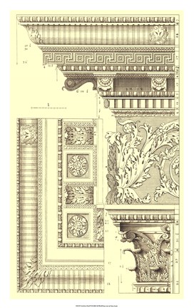 Framed Corinthian Detail VI Print