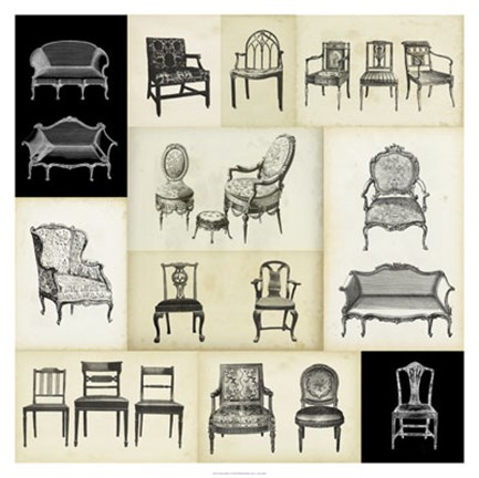 Framed Parlor Tableau I Print