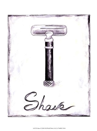 Framed Shave Print
