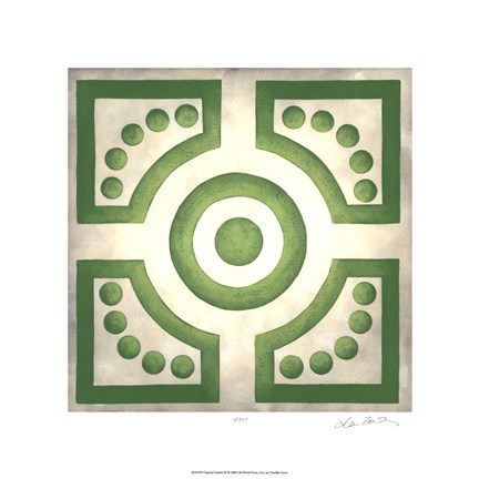 Framed Classical Garden III Print