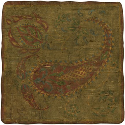 Framed Old World Paisley II Print