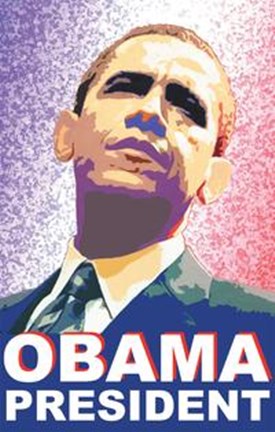 Framed Barack Obama - (President) Campaign Poster Print