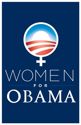 Framed Barack Obama - (Women for Obama) Campaign Poster Print